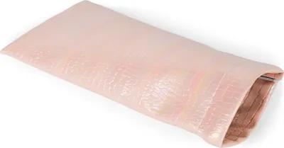 Produktbild von styleBREAKER Etui für Sonnenbrillen in Perlmutt Kroko Optik mit Brillenputztuch, Brillenetui Schnappverschluss, Uni 09020147
