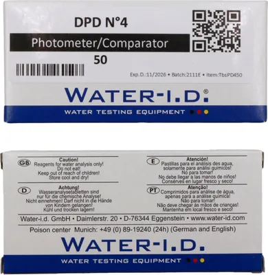 Produktbild von WATER-I.D. Tabletten DPD N°4 für PoolLab, 50 Stück