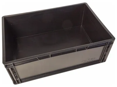 Obrázok produktu pre Skladovací kontajner WETEC s držadlom pod sudom, ESD, 600 x 400 x 220 mm (skladovací box)