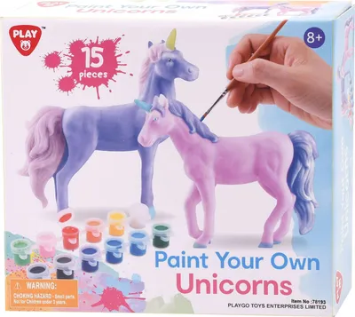 Image de Playgo Verf je eigen Eenhoorns - 15dlg.