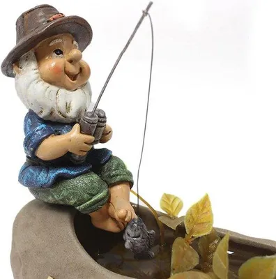 Productafbeelding van Mini tuinkabouterfiguur – weerbestendig tuinbeeld voor decoratie