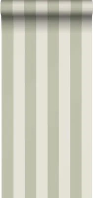 Produktbild von Sanders & Sanders Tapete Streifenmuster Grün und Hellgrün 50 x 900 cm