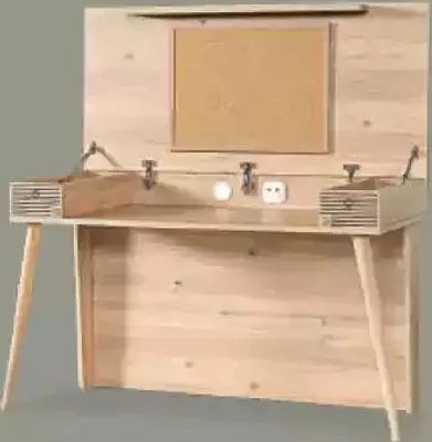 Productafbeelding van Bureau, schrijf bureau, tafel, 130x60x152, bureaus, tafels, meubels, hout, computer