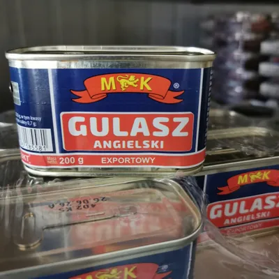 Zdjęcie produktu dla GULASZ ANGIELSKI EKSPORTOWY 200g konserwa puszka MK