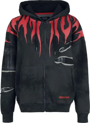Produktbild von Rock Rebel by EMP Damen multicolor Kapuzenjacke mit Cut-Outs und Frontprint M