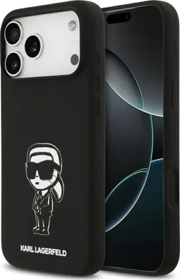 Immagine prodotto di Custodia Karl Lagerfeld MagSafe iPhone 17 Pro Max in silicone logo nero