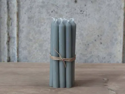 Produktbild von Chic Antique I Mini Stabkerze grau 2,5S * 5 Stück