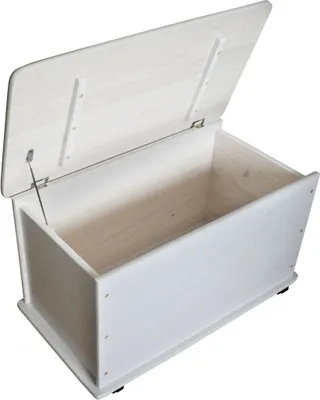 Produktbild von KMH® Holz Spielzeugkiste WEISS