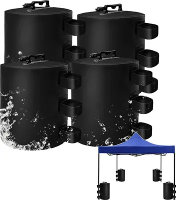 Obrázek produktu pro 4 kusy závaží pro altány, PVC pytle na závaží, naplnitelná 10 kg písku nebo vody, pytle na závaží pro slunečníky, stany, stínidla