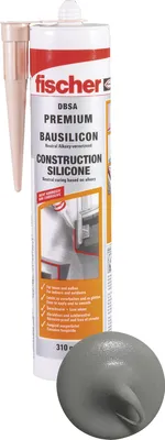 Obrázek produktu pro fischer Stavební silikon DBSA beton šedý 310 ml elastický silikon do spár