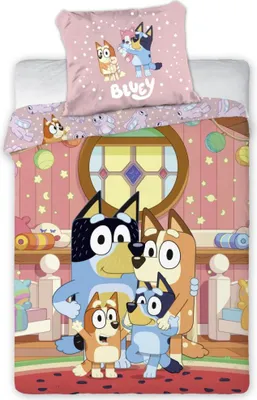 Produktbild von Bluey At Home Kinderbettwäsche Kinderzimmer 100x135