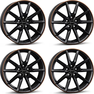 Produktbild von 4x Borbet Felge LX19 black matt rim copper 8,0x19 ET44 5x112 4051665059908 LX19 80944112566,5BMRC kompatibel mit Mercedes A-Klasse, A-Klasse AMG, B-Klasse, C-Coupé, C-Coupé AMG, C-Klasse, C-Klasse All-Terrain, C-Klasse AMG, C-Klasse Cabriolet, C-Klasse T-Modell, C-Klasse T-Modell AMG, CL, CLA, CLA AMG, CLA AMG Shooting Brake, CLA Shooting Brake, CLE Cabrio, CLE Coupé, E-Klasse, E-Klasse Cabrio, E-Klasse Coupé, E-Klasse T-Modell, EQA, EQB, GLA, GLA AMG, GLB, GLK, Marco Polo, S-Klasse, V-Klasse, Viano, Viano