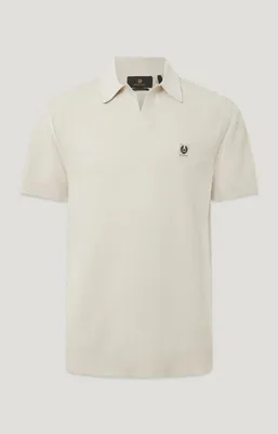Obrázok produktu pre Pánska hodvábna polokošeľa Belstaff v odtieni birch white: Veľkosť: XXL