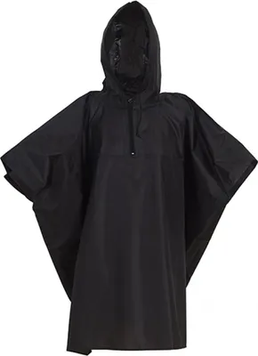 Produktbild von YOKO HVS470 | Damen Promo Poncho - Farbe: Black - Größe: Kids