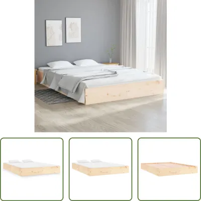 Produktbild von The Living Store Massivholzbett 200x200 cm