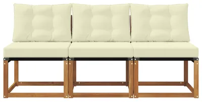 Produktbild von "im Sonderangebot"3 Stück Outdoor Mittelsofa/Couchgarnitur - CLORIS - Outdoor-Möbel - für Garten/Terrasse - Gartensofas Promotion635354
