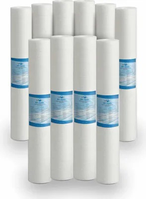 Immagine prodotto di Bellerofonte filtro sedimenti acqua filtro meltblown 20 pollici 10 micron in polipropilene. Rimuove sabbia, particelle di ruggine e impurità in sospensione fino a 10 micron, 10 pezzi
