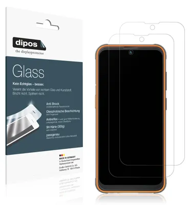 Produktbild von 2x Schutzfolie für Blackview BV5200 Pro matt - Anti-Shock 9H Folie dipos Glass Kunststoffglas