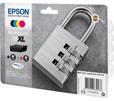 Immagine prodotto di Epson 35XL Multipack - Confezione da 4 - XL - nero, giallo, ciano, magenta - originale - cartuccia d'inchiostro