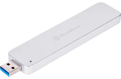 Obrázok produktu pre Silverstone MS09, Obal pre SSD, M.2, Serial ATA III, 10 Gbit/s, USB pripojenie, Strieborná