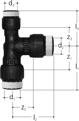 Produktbild von Sanipex MT-T-Stück, aus Kunststoff reduziert 32 x 26 x 32 mm