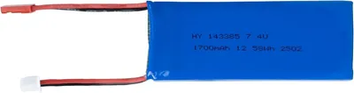 Image de Batterie LiPo YUNIQUE GREEN-CLEAN-POWER 7,4 V 1700 mAh 2S 5C JST 2 broches pour émetteurs Radiolink RC4GS V3, RC6GS, AT10II, AT9S Pro et T8FB