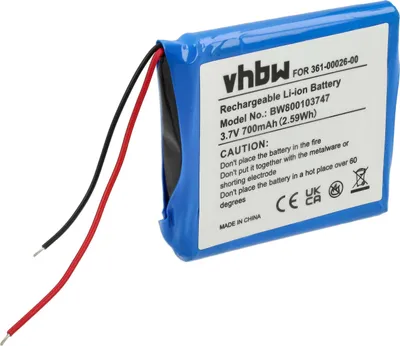 Produktbild von vhbw Akku Ersatz für Garmin 361-00026-00 für GPS Navigation Navi (700 mAh, 3,7 V, Li-Ion)