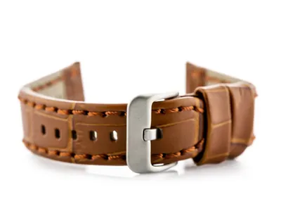 Produktbild von Ledergürtel für die Uhr W49 - Kamel - 20 mm