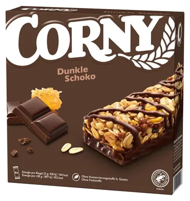 Zdjęcie produktu dla Corny Dark Chocolate with Dark Chocolate Muesli Bar 6x23g 138g