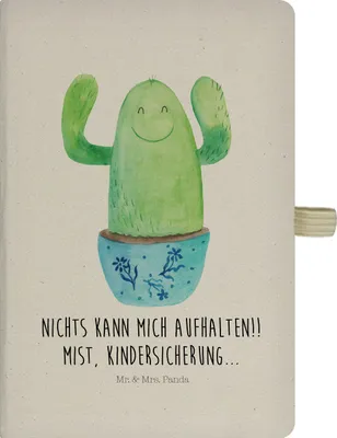 Produktbild von Mr. & Mrs. Panda Tagebuch Kaktus Happy - Transparent - Geschenk, Adressbuch, Skizzenbuch, Kakteen, Reisetagebuch, Büro, Ausbildung, Journal, Kladde, Spruch, Familie