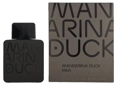 Produktbild von Mandarina Duck Black, Männer, 100 ml, Bergamotte, Mandarine, Pfeffer, Orangenblüte, Tiaré-Blume, Tonka-Bohne, Zedernholz, Sandelholz, Vanille, Spray