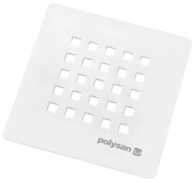 Produktbild von Polysan TRENECA Siphonabdeckung eckig, weiß