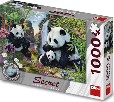 Zdjęcie produktu dla DINO Puzzle Secret Collection: Pandy 1000 Teile