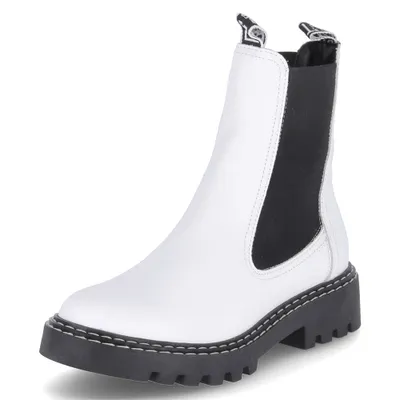 Zdjęcie produktu dla Tamaris damskie buty za kostkę skórzane buty chelsea 1-25455-27, rozmiar:39 EU, kolor:Biały
