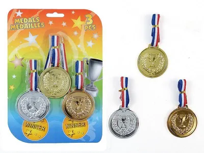 Immagine prodotto di medaglia 3 pezzi in blister 3715