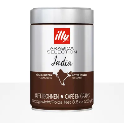 Produktbild von illy Arabica Selection Indien 250g Kaffeebohnen, 100% Arabica Kaffee
