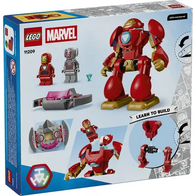 Productafbeelding van LEGO ǀ Marvel Iron Man en zijn fantastische vrienden: Ultron vs. Iron Man - Superheldenspeelgoed met mech-actiefiguur en 2 minifiguren - Cadeau voor jongens vanaf 4 jaar en fans van de serie - 11209