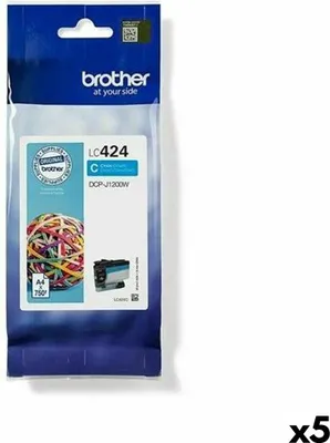 Produktbild von Brother LC 424C Cyan 750 sider Blæk