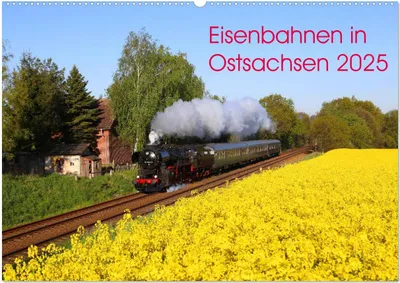 Produktbild von Eisenbahnen in Ostsachsen 2025 (Wandkalender 2025 DIN A2 quer), CALVENDO Monatskalender