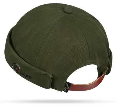 Immagine prodotto di Berretto da marinaio senza visiera, unisex, in cotone, verde, regolabile