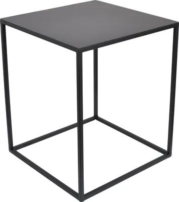 Image de LOFT42 Aron Table d'appoint carrée - métal noir - 38x38x40