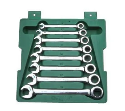 Produktbild von Sata Ratschenschlüssel mit flacher Klinge, Satz mit 8 Teilen.