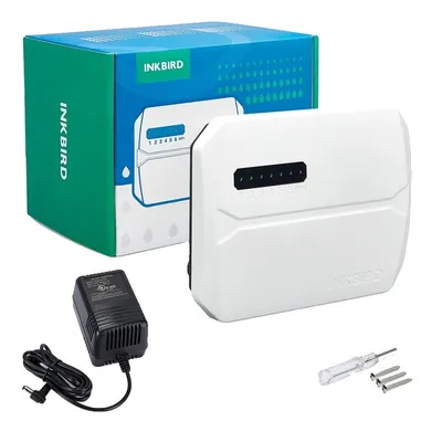 Immagine prodotto di Controllo intelligente dell'irrigazione, controllo a 6 zone, compatibile con WLAN, facile installazione, spina UE (220V)