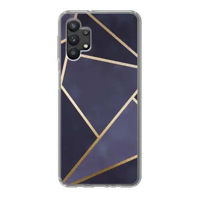 Produktbild von MuchoWow® Handyhülle Schutzhülle Hülle für Samsung Galaxy A32 5G Marmor - Blau - Collage Silikon Softcase Handy Hülle - Softcase