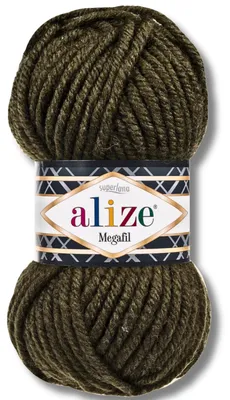Immagine prodotto di Alize 1x 100g Superlana Megafil, filato spesso, tinta unita, ideale per uncinetto e maglia (verde scuro - 241)