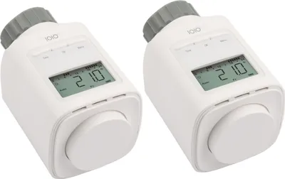 Produktbild von 2 Stück IOIO HT 2000 Elektronischer Thermostat Heizkörperthermostat spart bis 30% Heizkosten