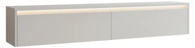 Produktbild von Hängender TV-Schrank LUMI 170 cm Kaschmir matt, TV-lowboard mit LED-Beleuchtung & Push-to-Open