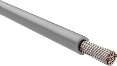 Productafbeelding van HELU KABEL, conform NEN-norm, 1x35mm², AWG2, grijs (GY), enkeldraad, grijs, AD 11,7mm, nominale spanning Uo/U 450V/750V, conform UL/CSA 600V - 1