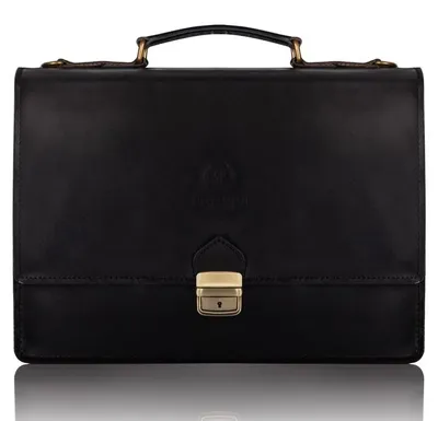 Produktbild von Herren a4 Leder Aktentasche Paolo Peruzzi N01-BL