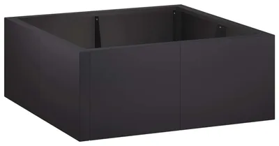Obrázok produktu pre Oporné múry, 4 kusy, rozmer 100 x 100 x 50 cm, oceľ, čierna farba